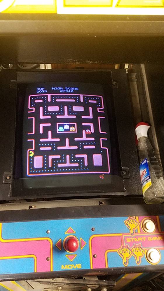Ms. Pac-Man, Upright arcade · Up and running